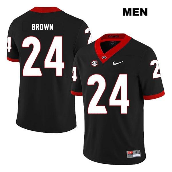 Georgia Bulldogs Men's Matthew Brown #24 NCAA Legend Authentic Black Nike Stitched College Football Jersey AEF8756RO
